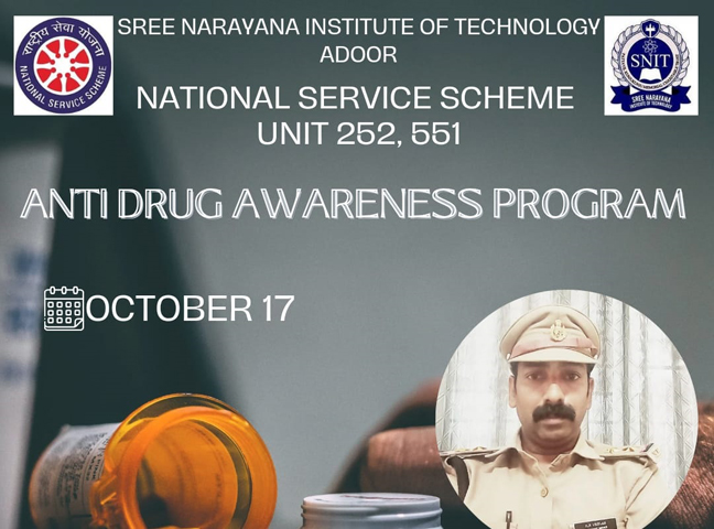 SNIT NSS unit conducted an Anti Drug awareness session on October 17 ...